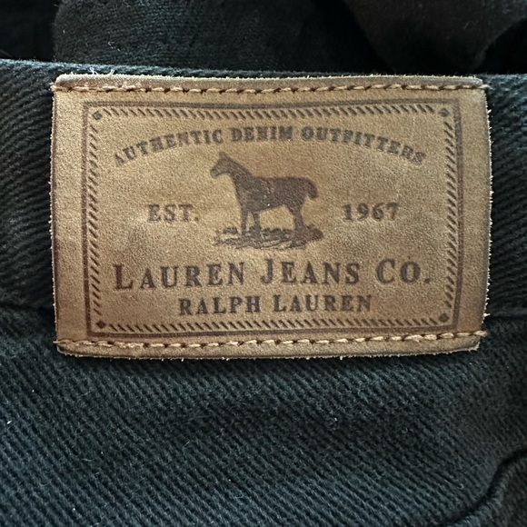 Lauren Jeans CO. Classic Black Straight Leg Jeans - Picture 7 of 11